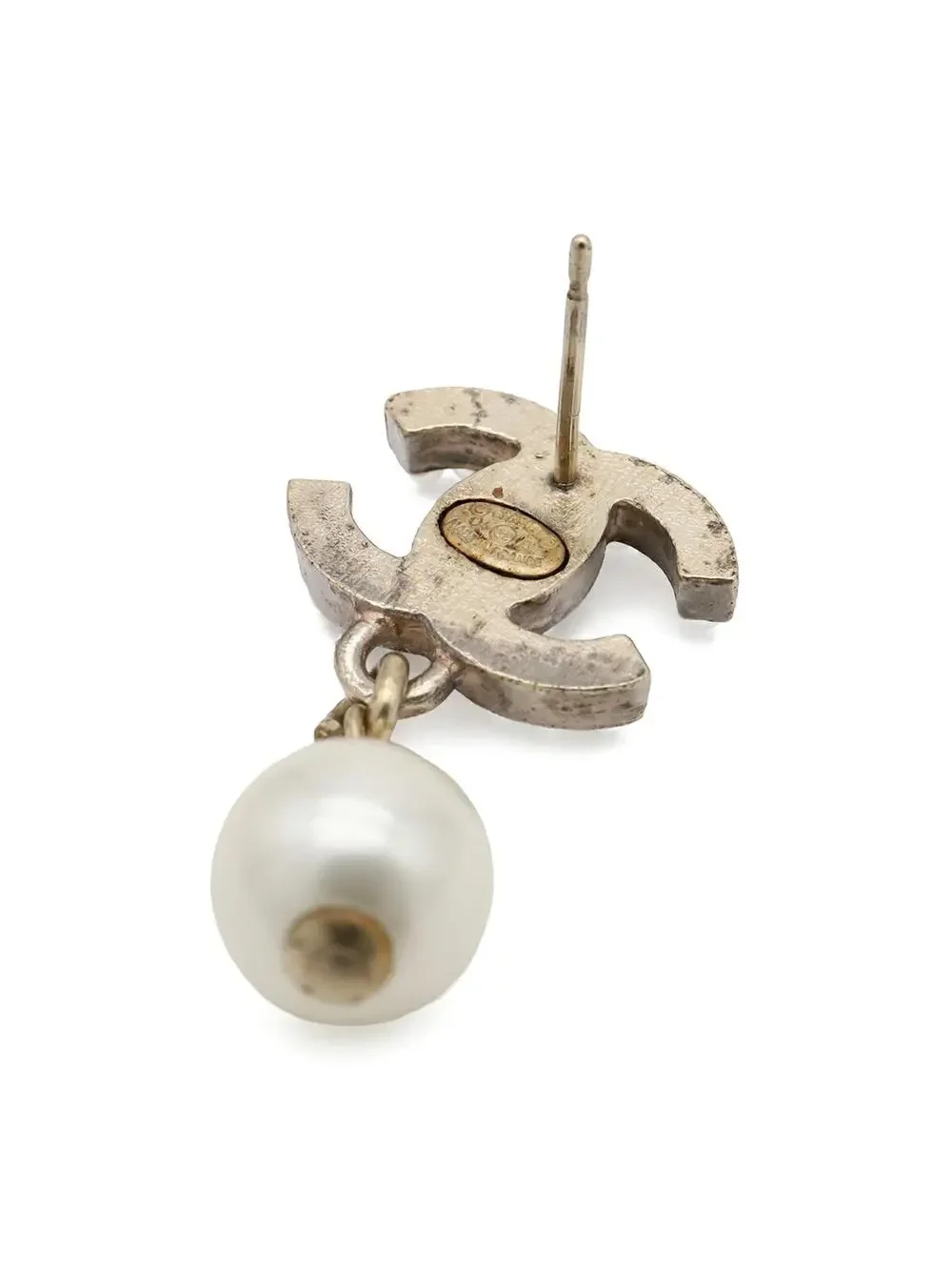 Chanel Cc Logo Earrings Metal #357826C64B